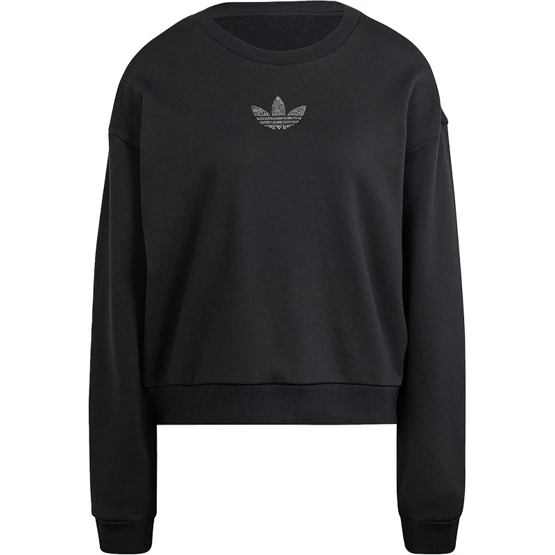 Trefoil Women's Knit Casual Sport Long-Sleeve Sweatshirt IT9662