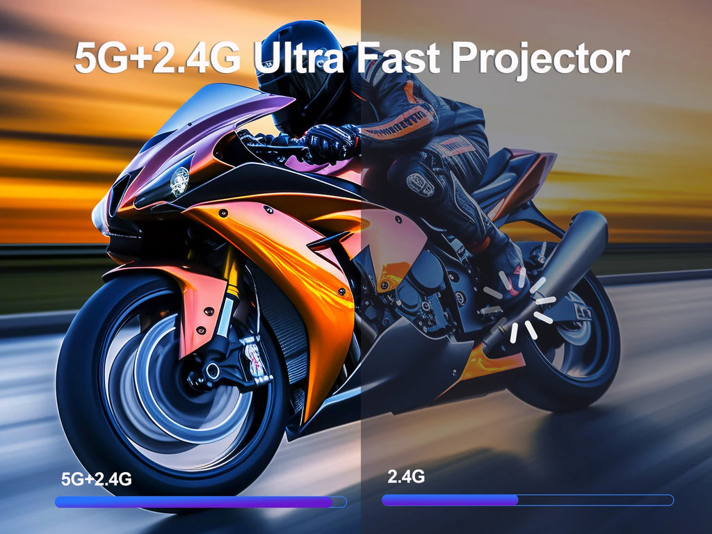 Magcubic HY300 Pro Projector 290ANSI Native 720P Wireless Screen Mirroring System Dual Band WiFi Hi-chip A3100 for Home Theater - trendingshoping.com