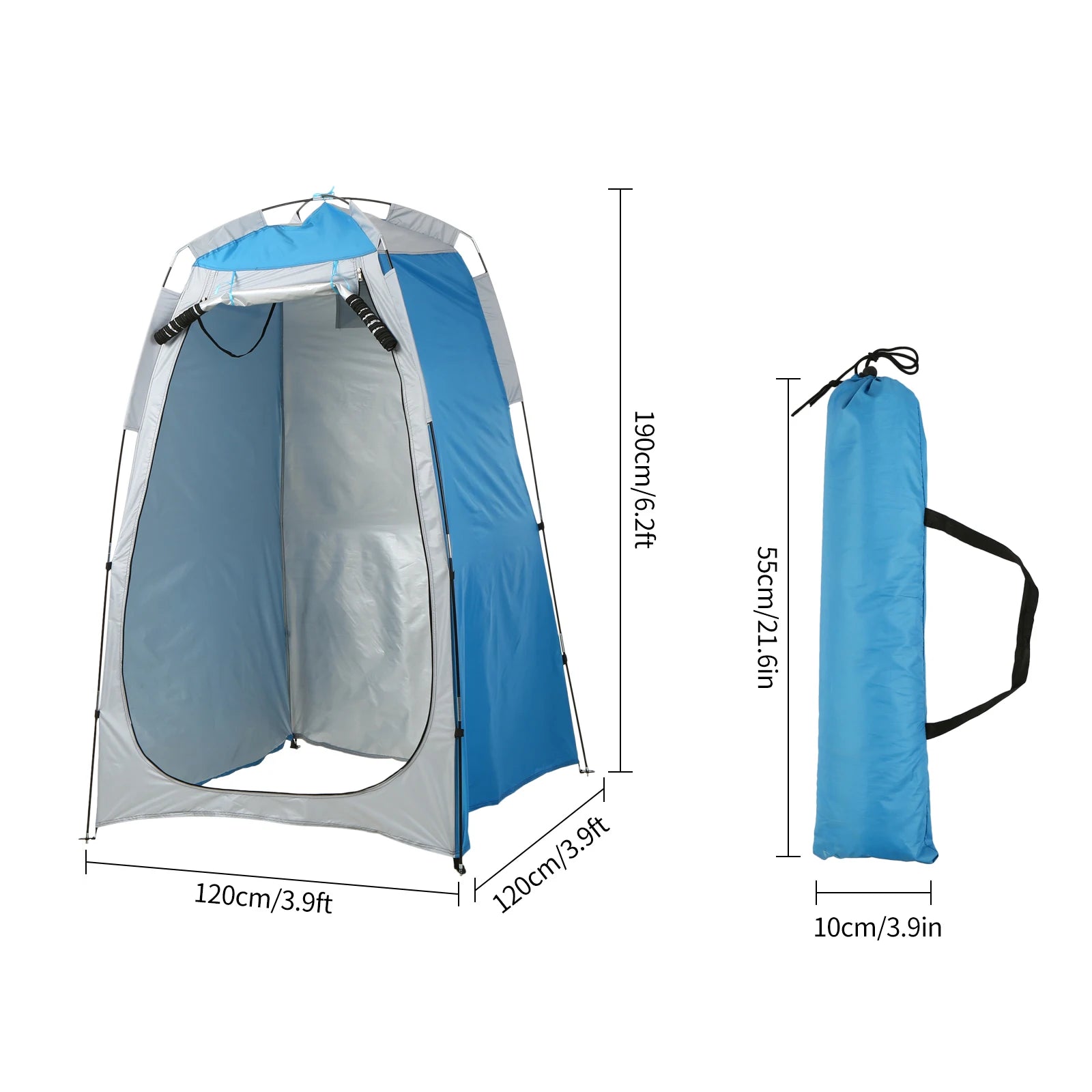 Portable Beach Shower Toilet Changing Privacy Tent With Window Sun Rain Outdoor Camping Shelter