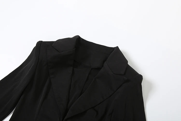 Nibber Women's Sexy V-Neck Mini Dress Long Sleeve Ruched Hidden Button Fashion