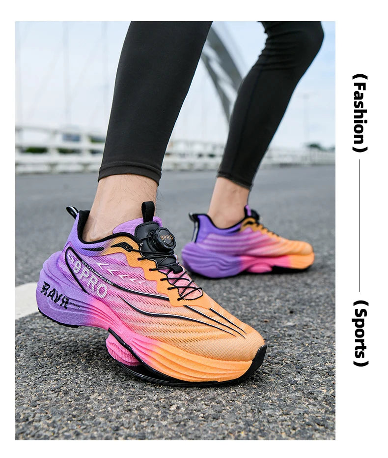 Marathon Running Shoes with Carbon Plate | Lightweight Breathable Non-Slip Sports Sneakers