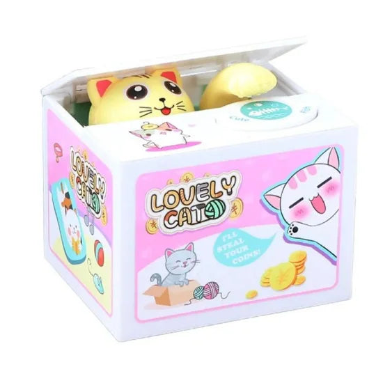 Panda Coin Box Kids Money Bank Automated Cat Thief Money Boxes Toy Gift for Children Coin Piggy Money Saving Box Christmas gift - trendingshoping.com