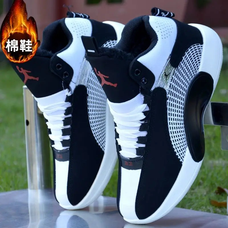 Winter Men’s Basketball Sneakers | Outdoor Non-Slip Youth Sports Training Shoes