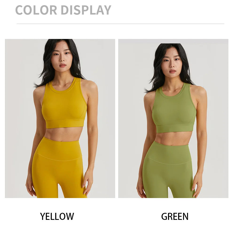 Hollow Out Gym Outfit for Women - 2-Piece Workout Set: Sports Bra & Leggings