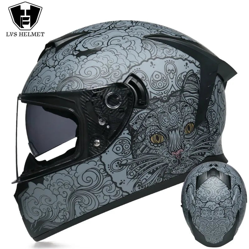 Motorcycle Scooter Full Face Helmet Modular Riding Safety Helmet