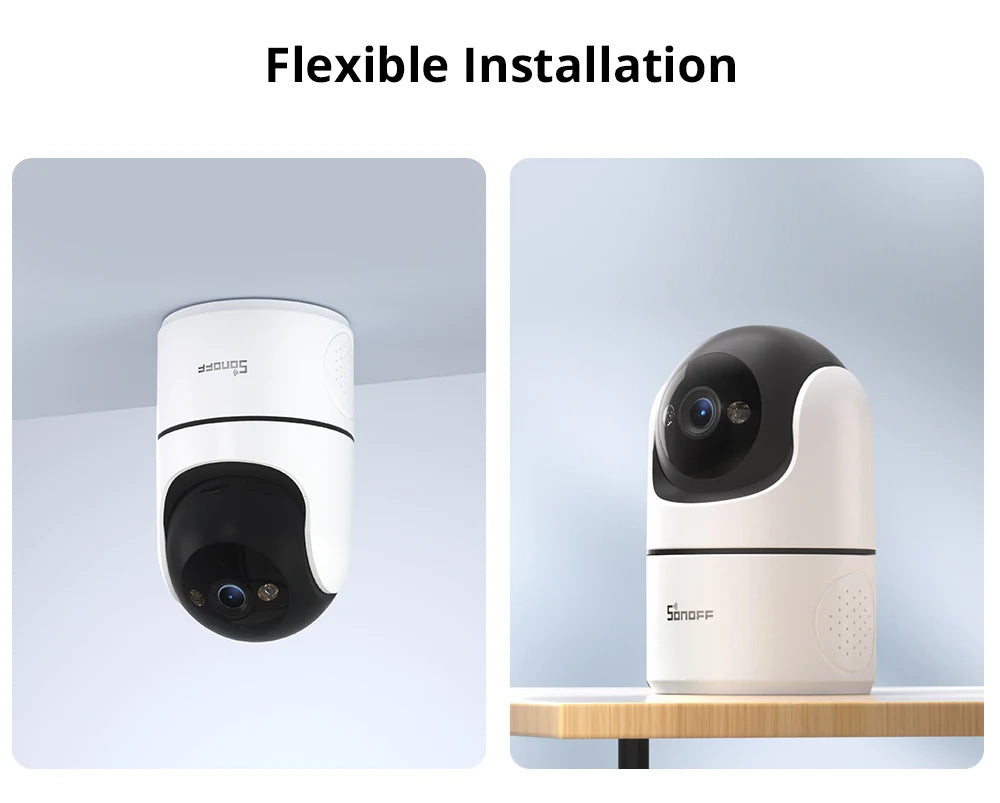 Sonoff Cam PT2 Smart Home Security Camera HD Night Vision Panoramic View Remote Monitoring With Two Way Interaction