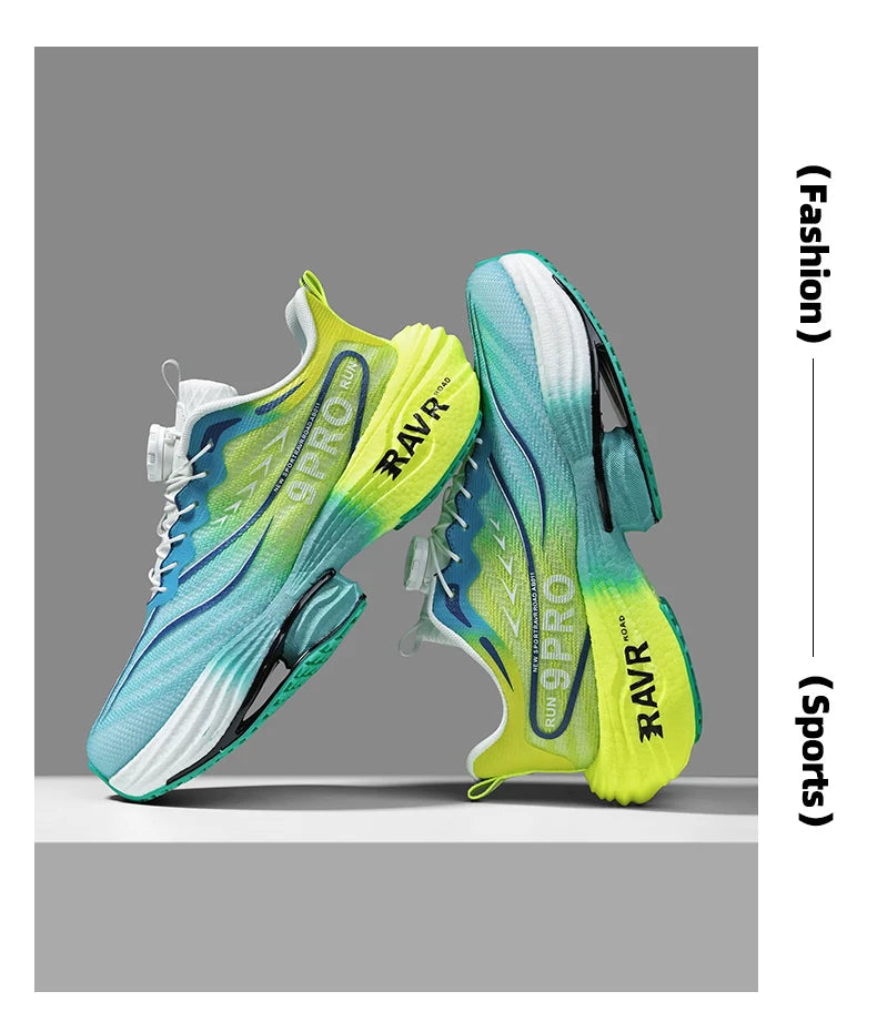 Marathon Running Shoes with Carbon Plate | Lightweight Breathable Non-Slip Sports Sneakers