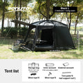 Large Camping Tent For 8 To 12 Person Two Room Waterproof Windproof Outdoor Family Tent With Rainfly Instant Cabin Use