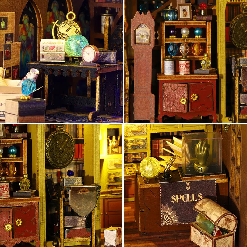 DIY Miniature Magic Treasure House Book Nook