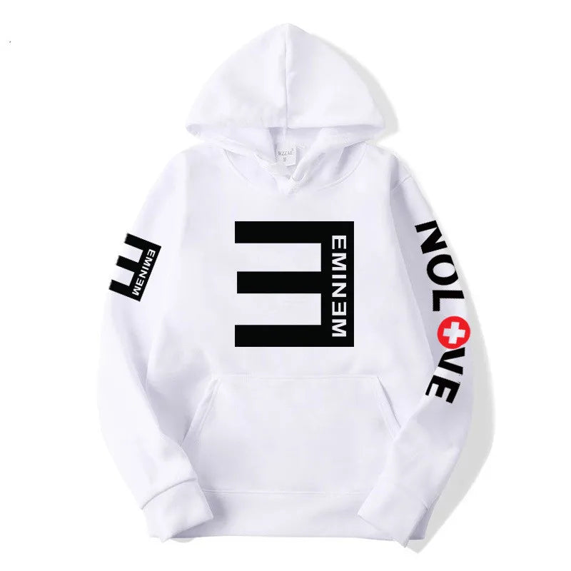 Eminem Music Album Hoodie – World Tour Graphic Oversized Sweatshirt for Men & Women, Hip Hop Streetwear