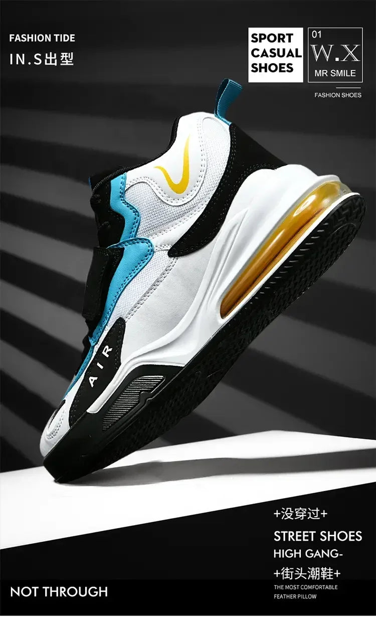 2025 Air Cushion Basketball Sneakers | Breathable Men & Women Outdoor Training Shoes