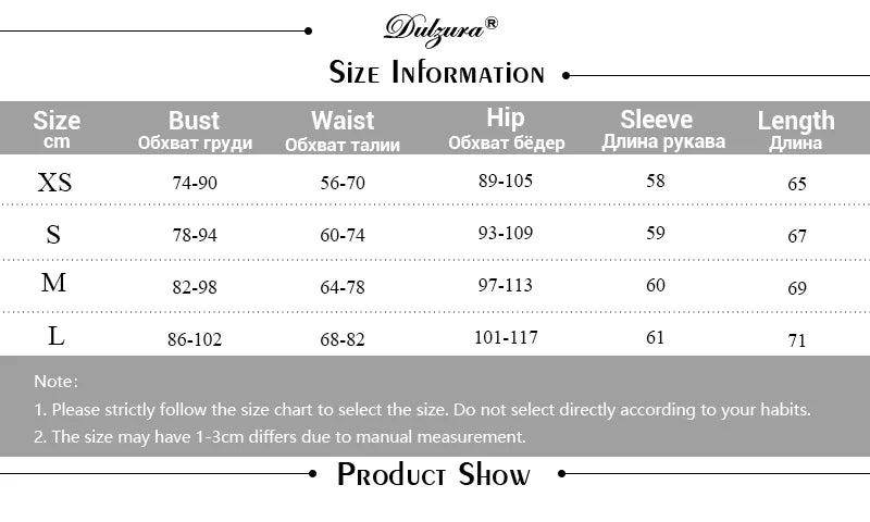 Dulzura Women's Off-Shoulder Long Sleeve Mini Dress - Slim Fit Sexy Party Clubwear