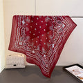 Luxury Cashew Square Scarf For Women Soft 70*70cm Neck Scarf Shawl Warp Elegant Neckerchief Bandanas Paisley Print Hijab