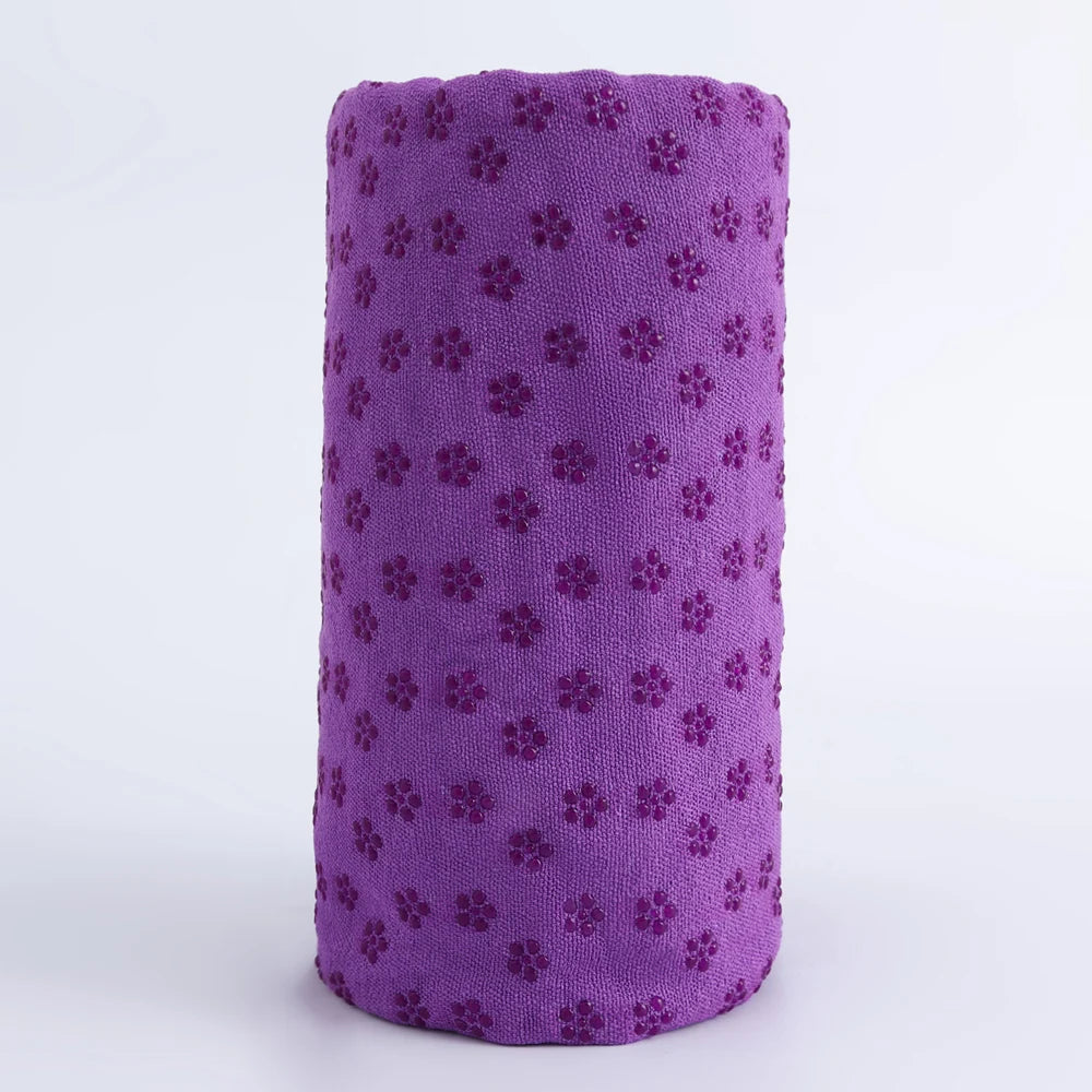 Yoga Mat Towel Non Slip Absorbent Hot Yoga Towel with Grip Points for Pilates Fitness