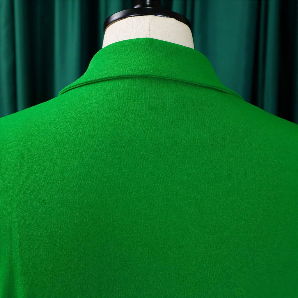 Elegant Dresses for Woman 2024 Autumn Winter New Trends Notched Collar Full Sleeve Sashes Pleated Mid Calf Solid Fashion Dress