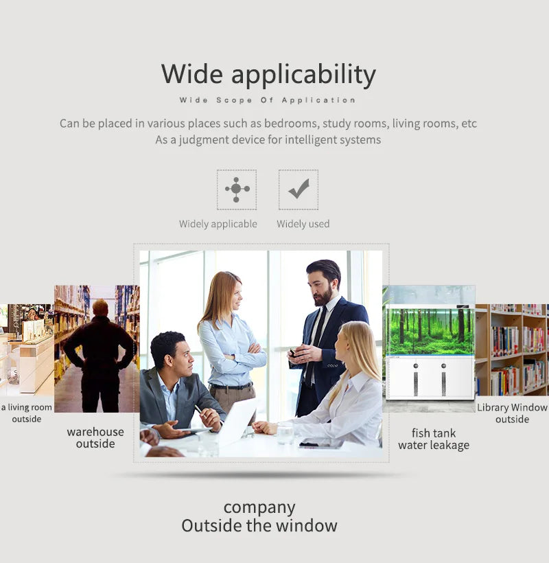 Smart Home Zigbee Solar Charging Rainwater Detector Real Time Wireless Solar Rain Sensor Smart Life App