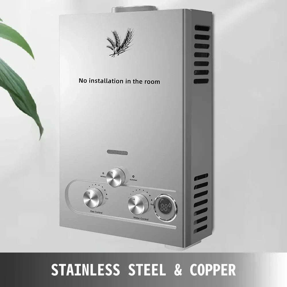 VEVOR LPG liquefied petroleum gas water heater 6L 8L 10L 12L 16L 18L liquefied petroleum gas propane butane water heater - trendingshoping.com