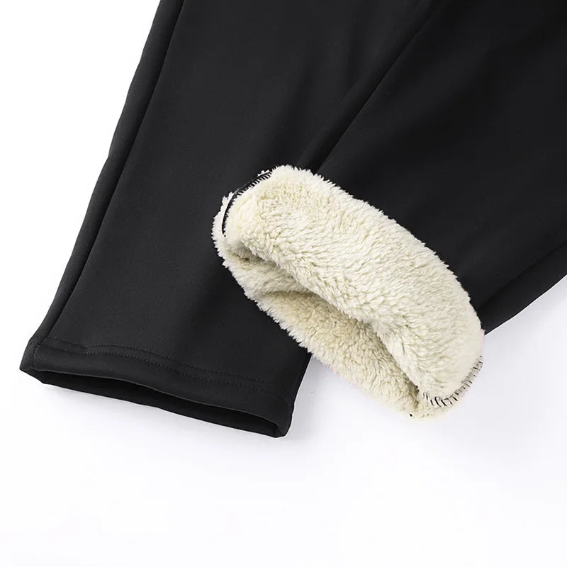 Mens Winter Tech Fleece Tracksuit Set Warm Hooded Sweatshirt and Pants Two Piece