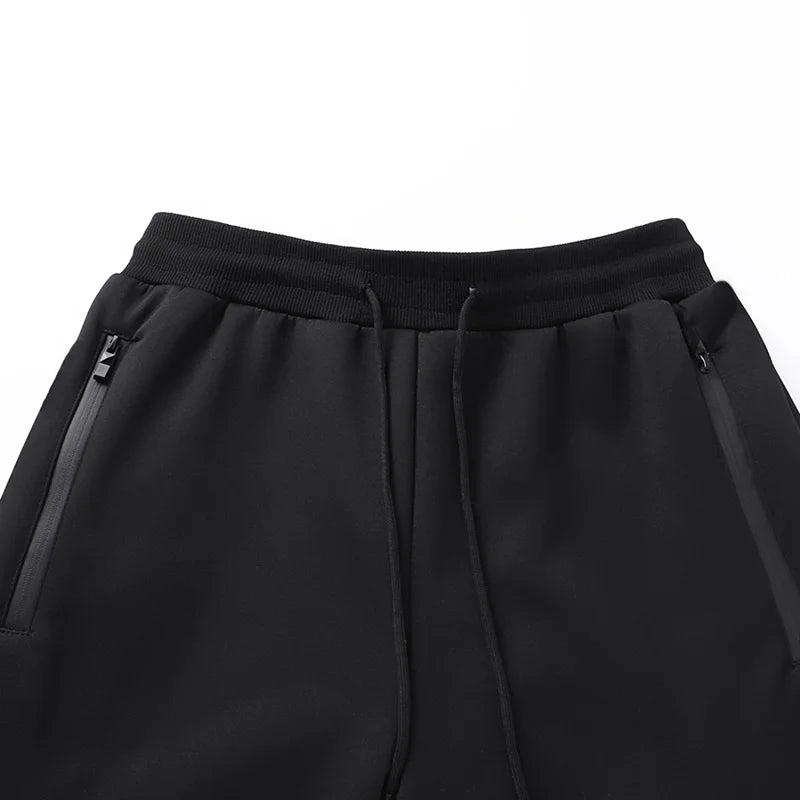 Mens Winter Tech Fleece Tracksuit Set Warm Hooded Sweatshirt and Pants Two Piece