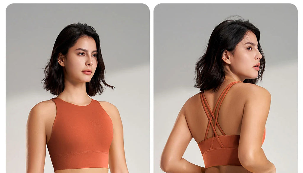 New women's sports underwear gym bra high-intensity sports yoga underwear quick-drying shockproof yoga undershirt