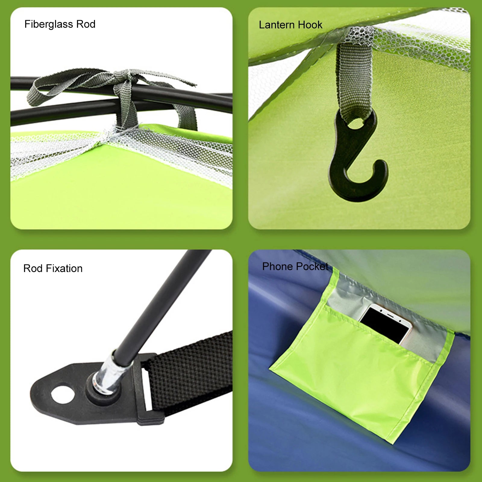 Ultralight Camping Tent With Shelter Lightweight Portable Folding Hiking Backpacking Tent