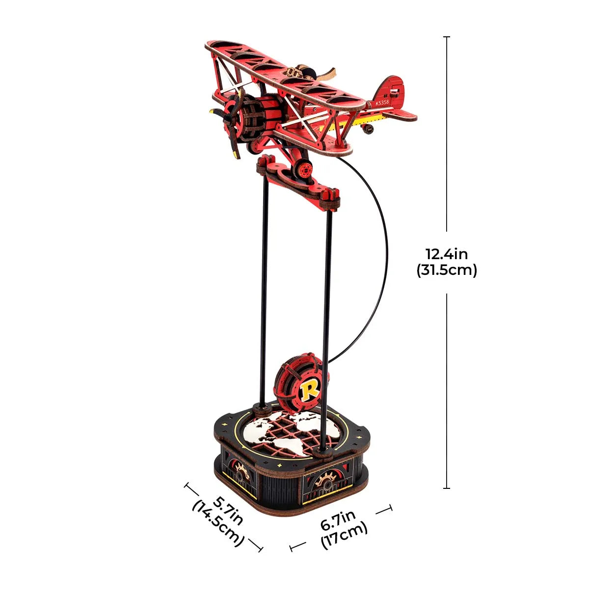 Robotime Rokr Gravity Swing Model Building Kit 3D Wooden Puzzle kit Sky Captain kit Ocean Fisher kit Best Gifts for Adults Teens - trendingshoping.com