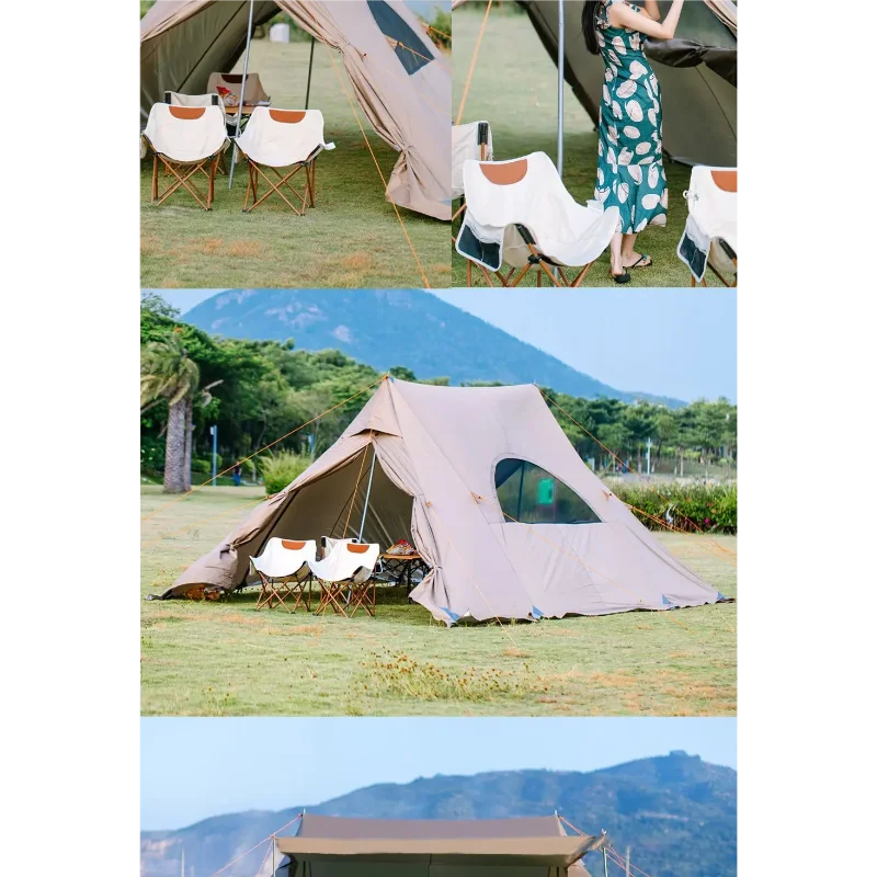 Inflatable Camping Air Tent Portable Outdoor Fabric Large High Quality House Tent 8 Point 2 Square Meters