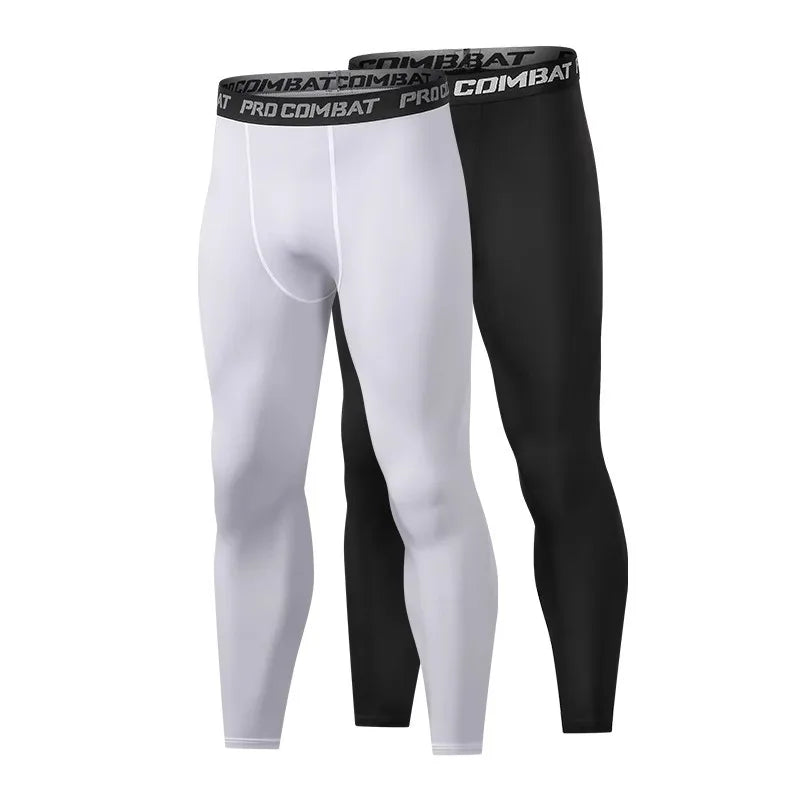 Mens Compression Pants Cool Dry Sports Baselayer Running Workout Athletic Tights