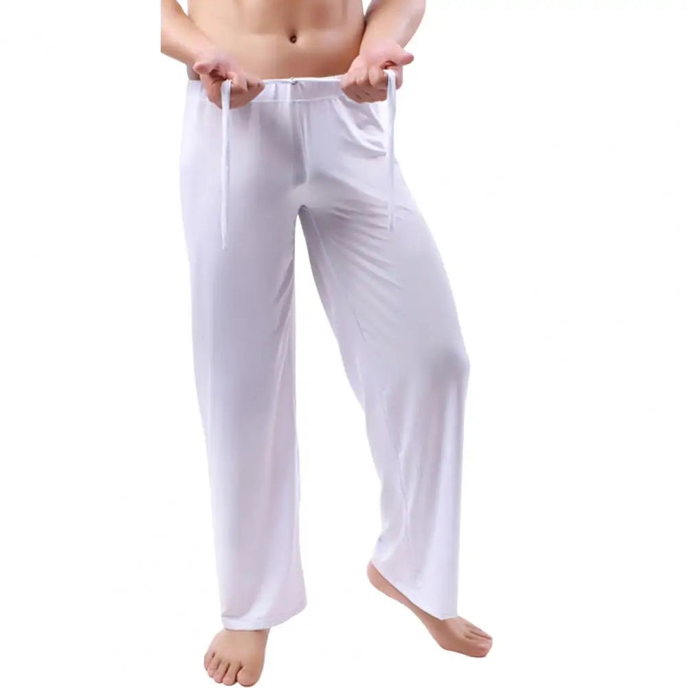 Men Sweatpants Trendy Soft Pajama Pants For Men Quick Dry Straight Full Length Men Gym Pants Men Clothing