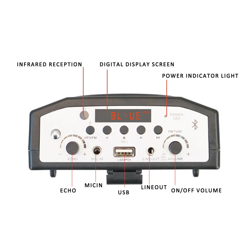 Speaker for Teachers Loudspeaker Microphone Portable Voice Amplifier Mini Wired Audio Natural Stereo Sound Speech