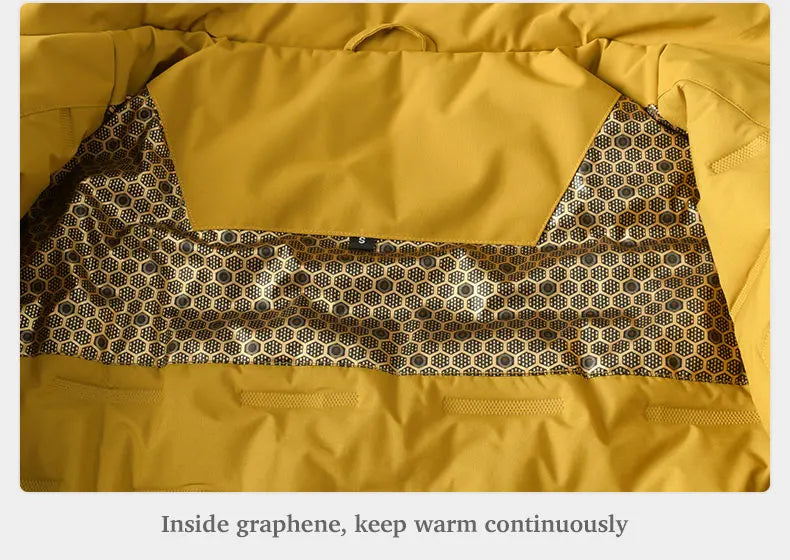 JNLN Unisex Waterproof Winter Fleece Jacket Windproof Thermal Outdoor Raincoat for Hiking Camping Skiing