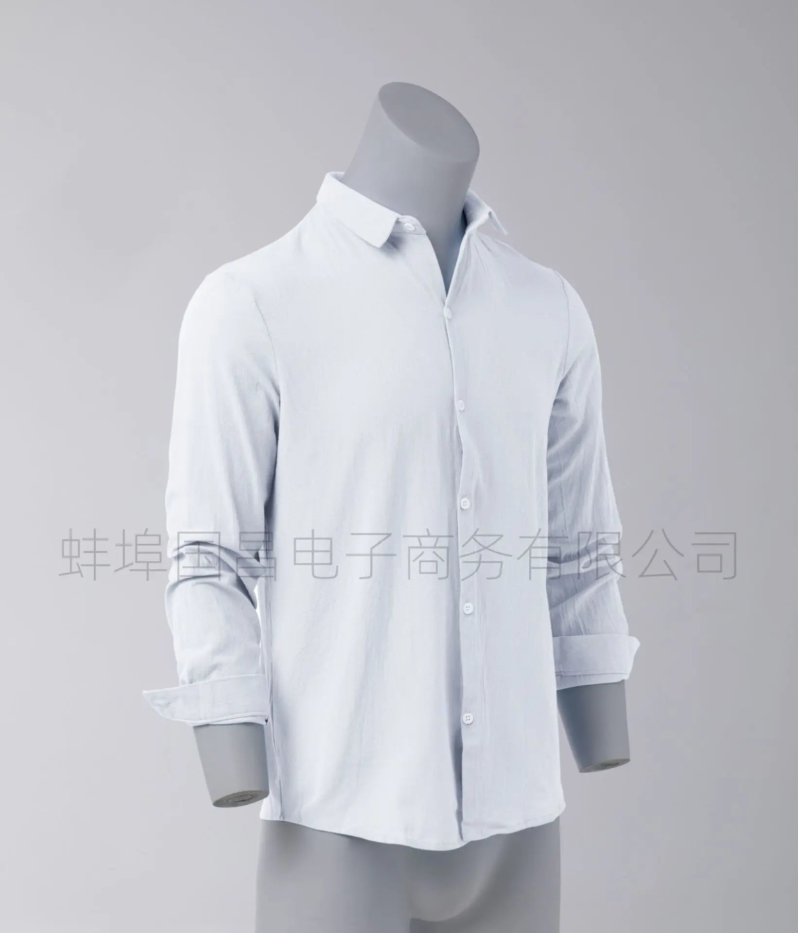 Men’s Pure Cotton Long Sleeve Solid Color Casual Shirt Coat