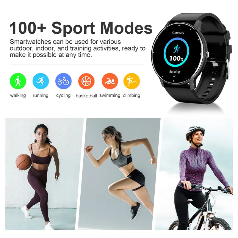 LIGE Smart Watch for Women & Men – Full Touch Screen, Bluetooth 5.2 Call, Waterproof Sports Fitness Tracker IP67 ZL02