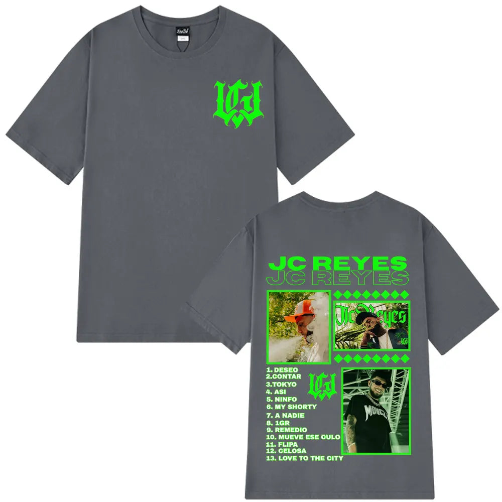 Rapper Jc Reyes Tour 2025 Graphic T Shirts Men Women Fashion T-shirts Cotton Casual Oversized Hip Hop Harajuku Streets T-shirts