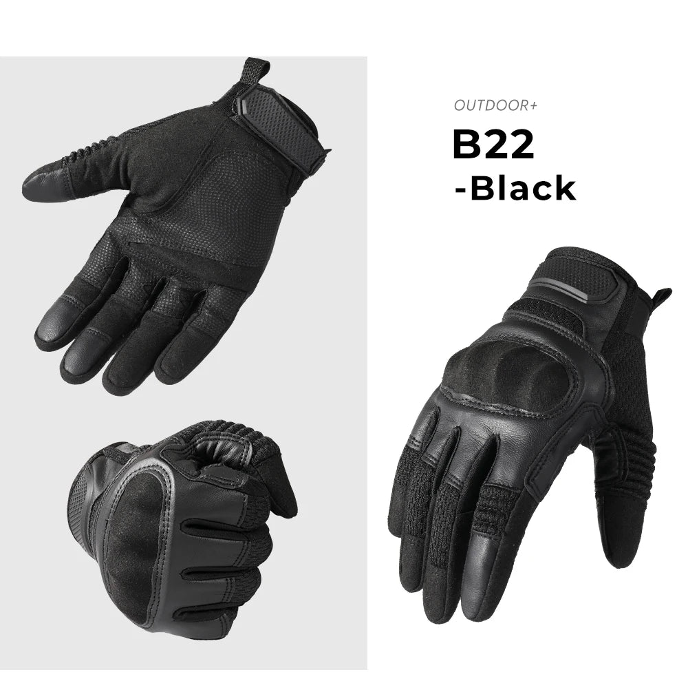 PU Leather Tactical Gloves Cycling Outdoor Touch Screen Sports Gloves