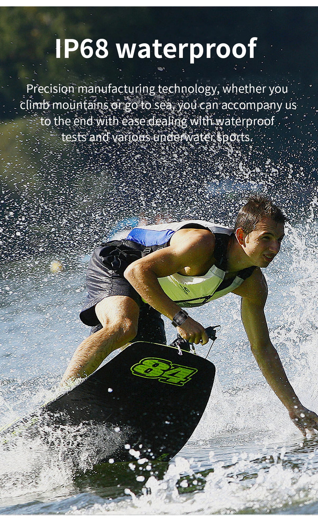 Smart Watch for Men – 2.01'' AMOLED Curved Screen, IP68 Waterproof, Bluetooth 5.3 Call, AI Voice Assistant Fitness Smartwatch