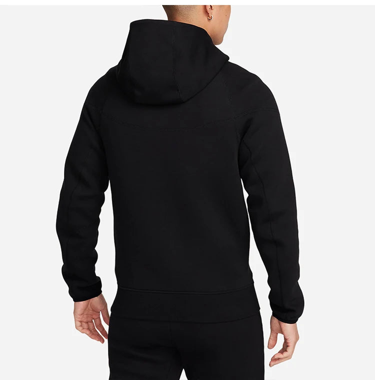 Men's Tech Fleece Windrunner Jacket | Hooded Knit Sportswear - Black FB7922