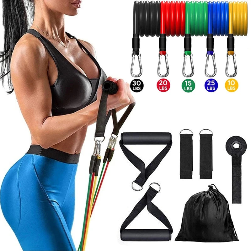 Exercise Resistance Bands Set for Strength Training at Home
