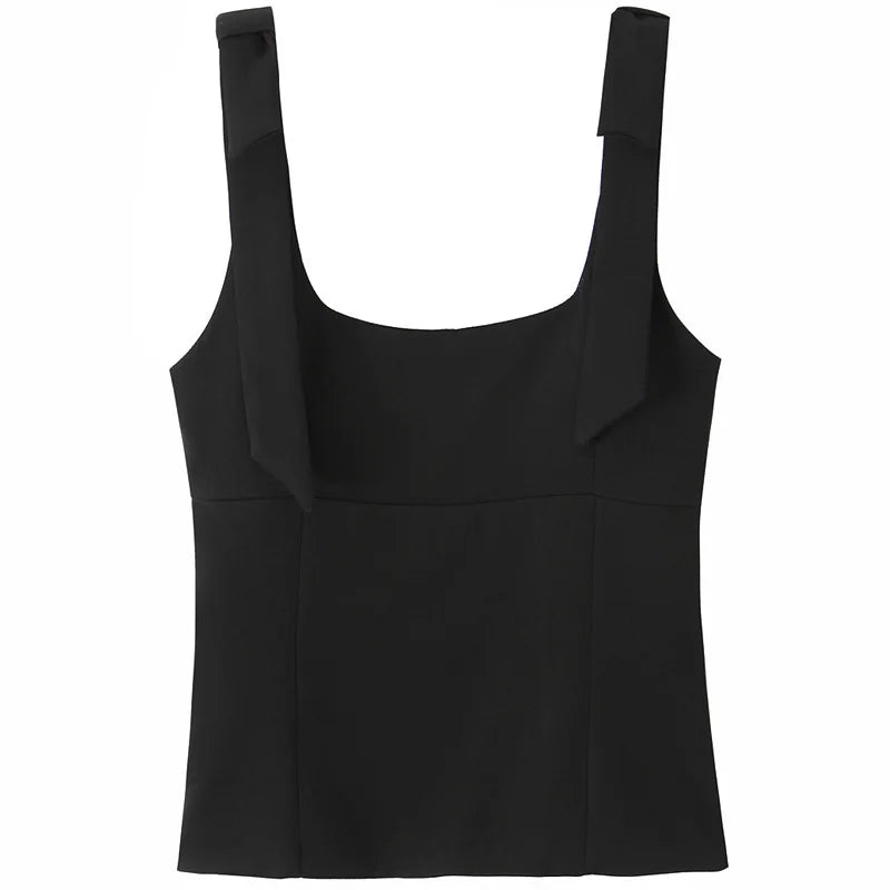 HXAO Butterfly Crop Top Woman Summer Yellow White Slip Top Cute Bow Off Shoulder Tank Top Tanks & Camis Sleeveless Backless Tops