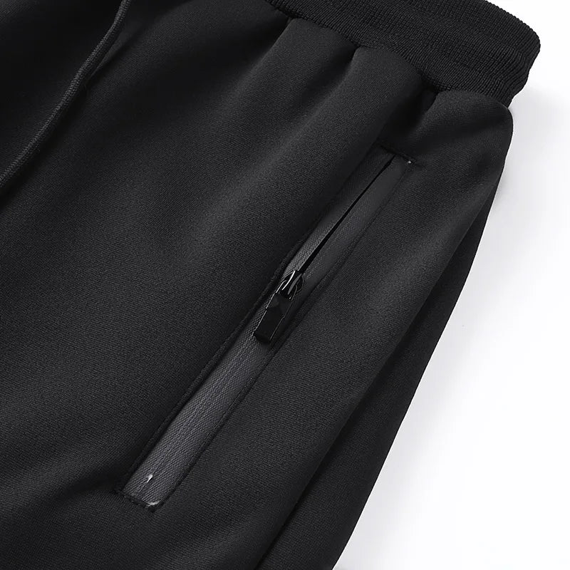 Mens Winter Tech Fleece Tracksuit Set Warm Hooded Sweatshirt and Pants Two Piece