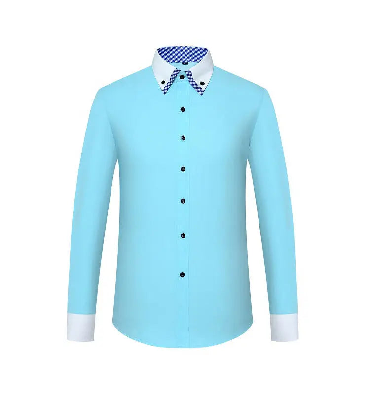 Men’s Long Sleeve Non-Iron Dress Shirt Regular Fit Formal Business Button Shirt
