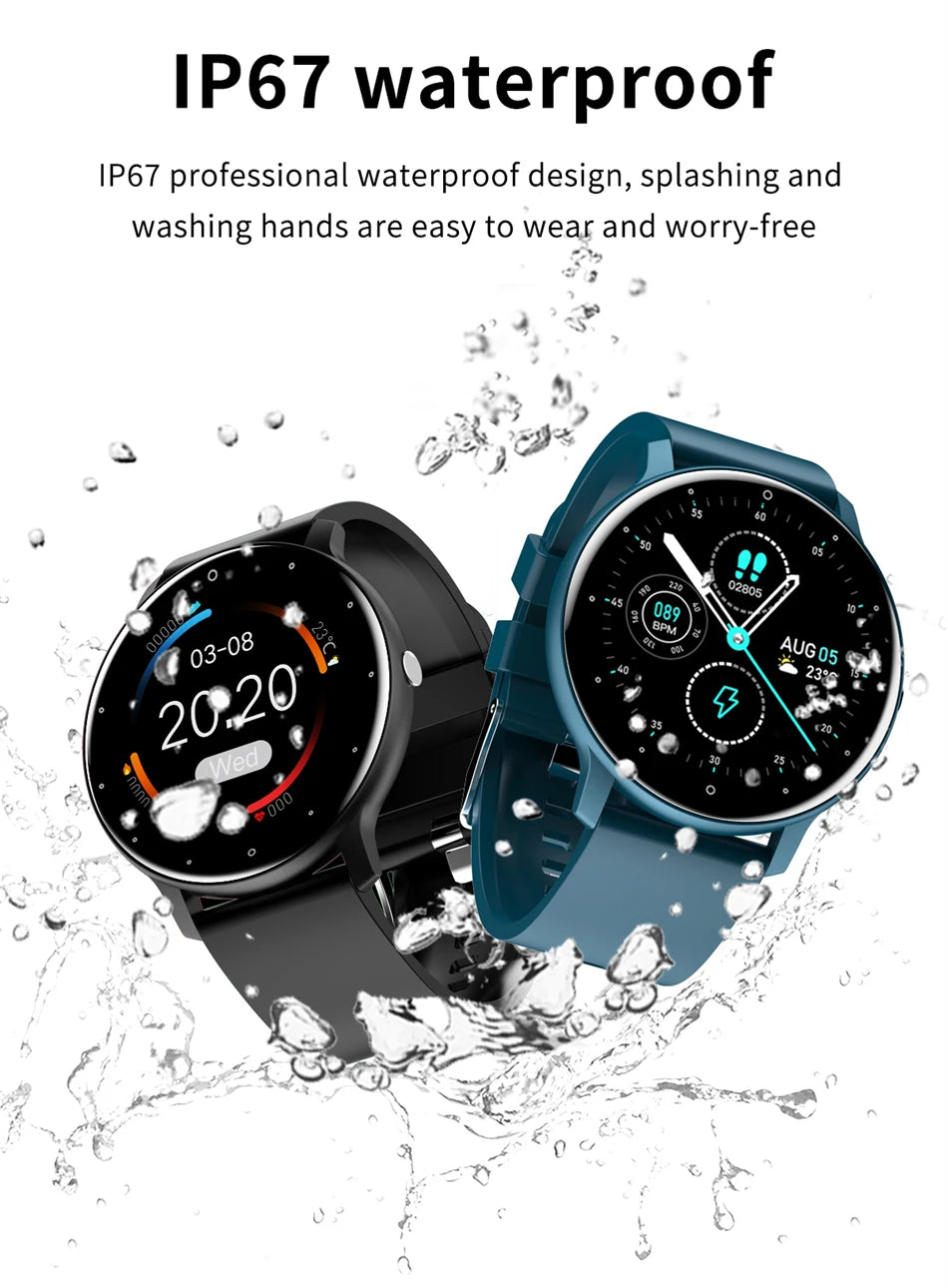 LIGE Smart Watch for Women & Men – Full Touch Screen, Bluetooth 5.2 Call, Waterproof Sports Fitness Tracker IP67 ZL02
