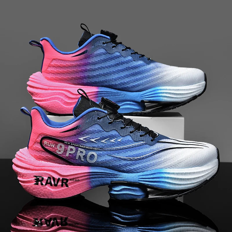 Marathon Running Shoes with Carbon Plate | Lightweight Breathable Non-Slip Sports Sneakers