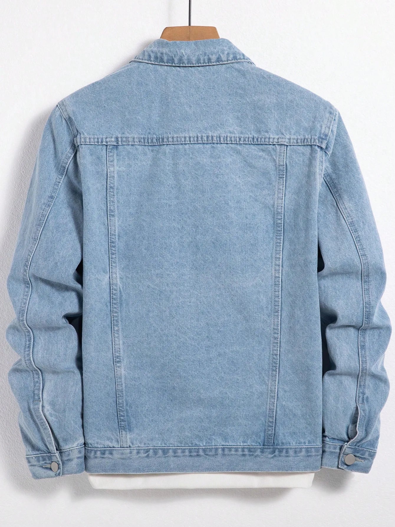 Men’s Blue Denim Jacket Spring Autumn Casual Fashion Coat