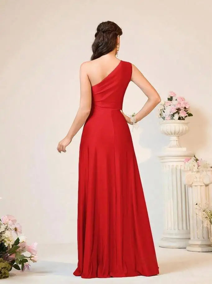 Women's Elegant Backless Evening Gown - European Style Banquet & Gala Dress
