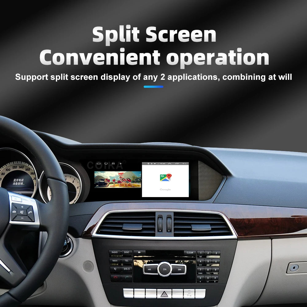 8.8" Display Touch Screen Android Radio Car Head Unit For Mercedes C Class W204 2011-2014 BT WIFI GPS Navi Wireless Carplay Auto - trendingshoping.com