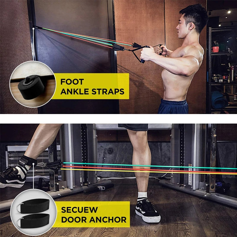 Exercise Resistance Bands Set for Strength Training at Home