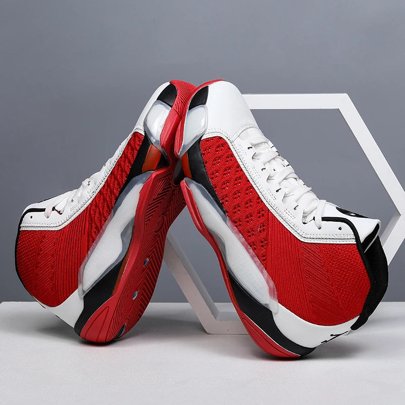 Men’s High-Top Basketball Sneakers | Breathable Non-Slip Outdoor Sports Shoes