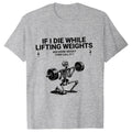 Gym Workout T-shirts for Men Clothing Funny Weightlifting Tshirts Short Sleeve Tops Clothes Fitness Exercise Tee Shirts Homme
