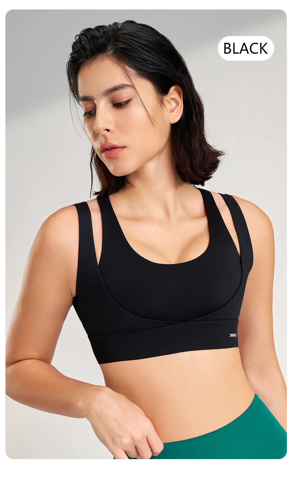 Women’s Sports Top Gym Tank Supportive Sports Bra High Elasticity Fitness Crop Top